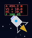 Moon Lander with HUD